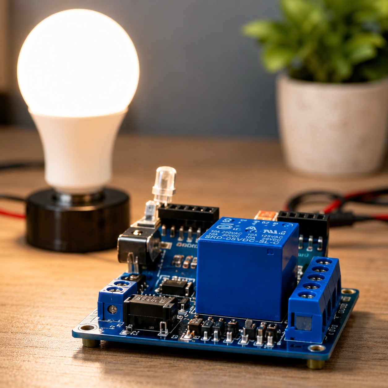 Ventilação e iluminação automática
