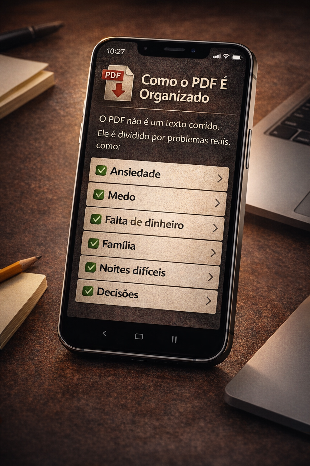 Organização do PDF