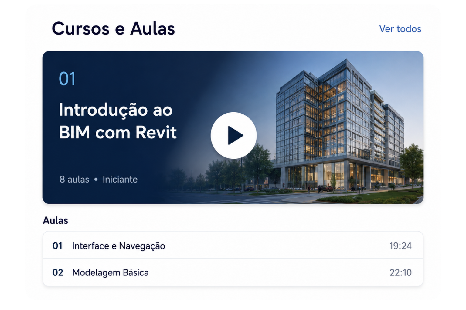 Cursos e aulas